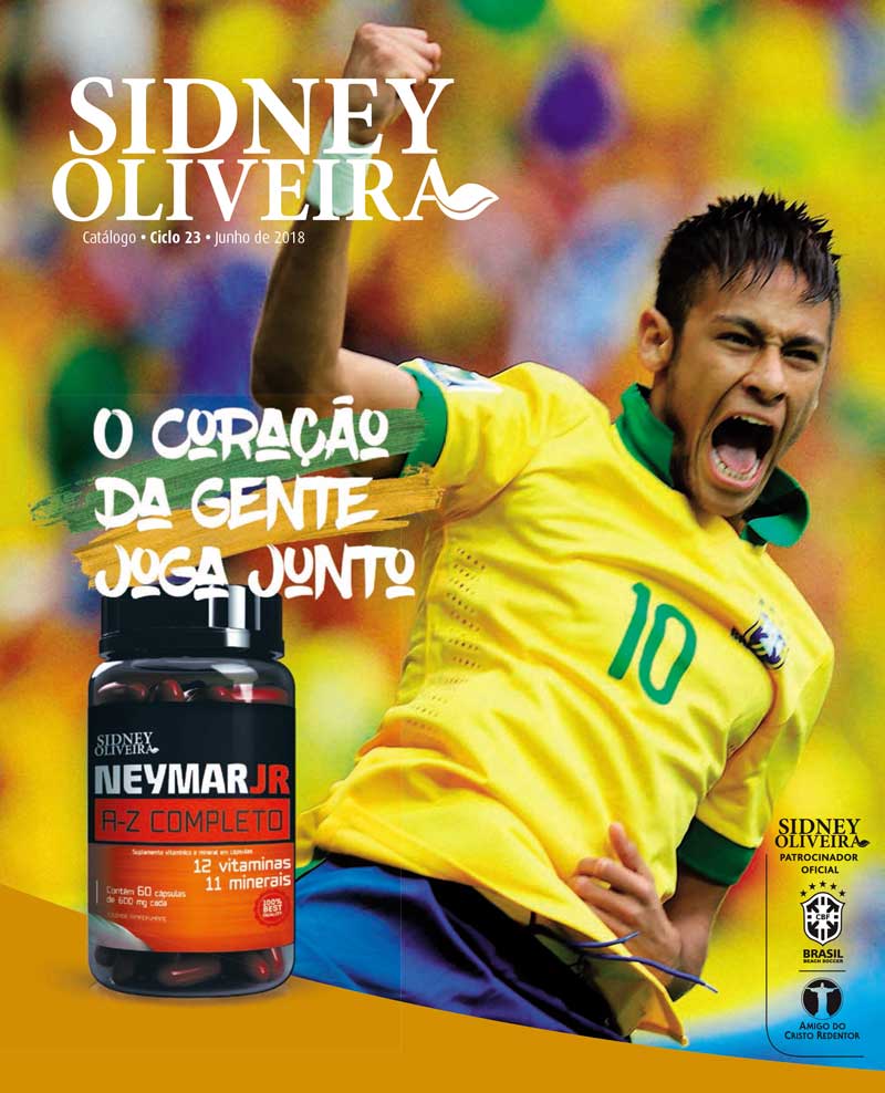 Neymar e capa do no catalogo